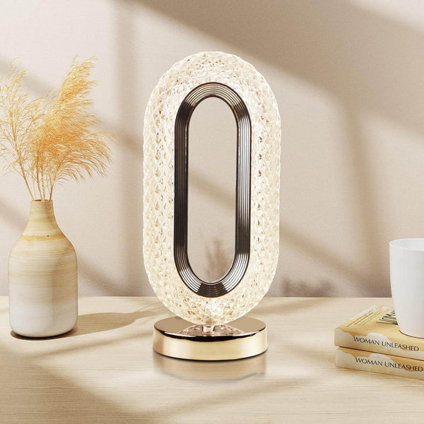 Touch Control Crystal Table Desk Lamp, 3-Way Dimmable Light, USB Rechargeable Crystal Diamond Table Lamp, Exquisite Night Stand Light Lamp Beside Lamp for Bedroom Living Room, Decorative Desk Lamp, Diwali - dailyneed.life