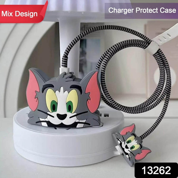 Cartoon Character Silicon Charger Case Cover For iP 18-20W, for iPhone (Mix Design / 1 Pc) - dailyneed.life
