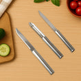 Stainless Steel Multipurpose Sharp Cutting Knife with Non-Slip Handle for Fruit, Meat and Vegetable Chopping (Pack Of 3) - dailyneed.life