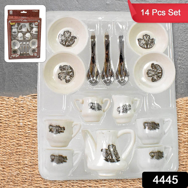 ﻿Tickles Tea toy Set | Coffee Kitchen Plastic Set Toy for Kids, Boys & Girls (14 Pcs / Mix Size & Design) - dailyneed.life