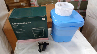 Mini Washing Machine Foldable Mini Washer with Drain Basket Portable Washing Machine Foldable for Laundry Travel Camping RV Baby Clothes - dailyneed.life