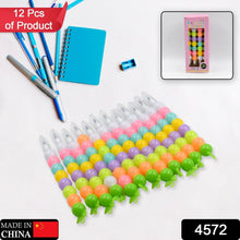 Stylish Pearls Pen Set – Fancy Multicolor Non-Sharpening Moti Gel Pens for Kids (12 Pc Set) - dailyneed.life