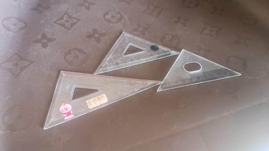 Transparent Plastic Set Square Ruler Kit (3 Pc) - dailyneed.life