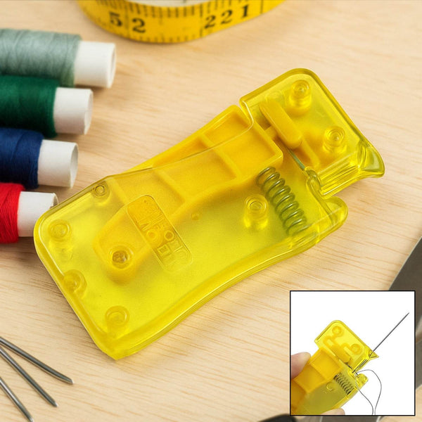 Needle Threader, Stylish Appearance Comfortable Grip Lightweight Portable Automatic Needle Threader for Sewing for Home (1 Pc) - dailyneed.life