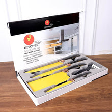 6 Pcs Professional Kitchen Knife Set with Chef Knives, Cleaver, Peeler & Scissors - dailyneed.life