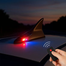 Shark Fin Light With Remote, LED Signal Antenna Solar Shark Fin Car Roof Light Sensor Decoration Flashing Lamps, Solar Powered Radio Signal for Car Lamp Accessories (1 Pc)  - dailyneed.life