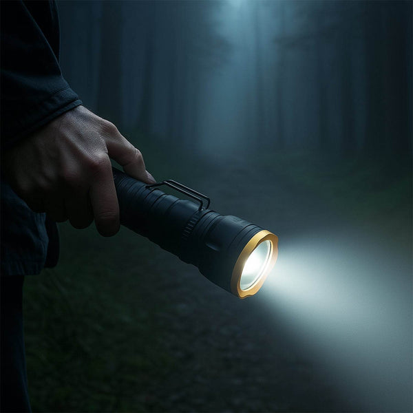 2in1 5 LED With 1 Laser Light Portable Mini Torch / Flashlight LED Powerful High Lumens Pen Light with Clip, Portable Pocket Compact Torch for Emergency A Battery operated (1 Pc / Battery not included) - dailyneed.life