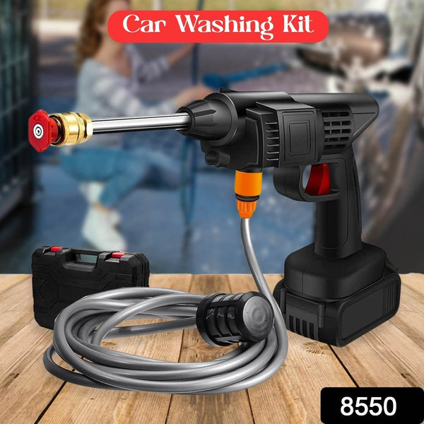 48V Car washing Kit, Portable Pressure Washer with, Rechargeable | Cordless Pressure Washer Gun | Handheld Pressure Washer for Car | Car Washer Gun (Type 1- Single Battery) - dailyneed.life