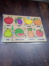 Wooden Fruits Puzzle Learning Educational Board (1 Set / 28×20 Cm) - dailyneed.life