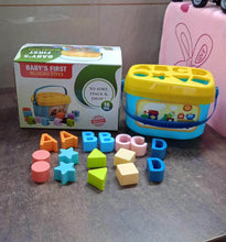 Baby First Block Set for Kids Non-Toxic Abcd Geometric Shape Sorting & Stacking Toy (1 Set) - dailyneed.life