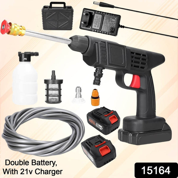 48V Double Battery Car & Washer Gun With 21v Charger - dailyneed.life
