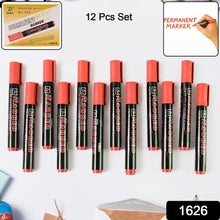 Premium Permanent Red Marker Pen Set (12 Pcs Set) - dailyneed.life