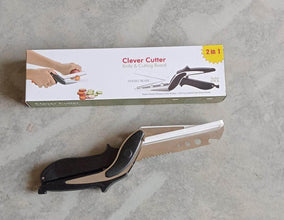 Stainless Steel 4 in 1 Clever Cutter, Black - dailyneed.life