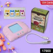 Preschool Learning Toys Flash Cards for Small Kids Educational Toys English Words Learning Machine for Kids with 224 Words, Birthday Gift for Kids Intelligent Electric Kids Language Card (1 Set) - dailyneed.life
