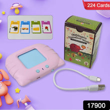 Preschool Learning Toys Flash Cards for Small Kids Educational Toys English Words Learning Machine for Kids with 224 Words, Birthday Gift for Kids Intelligent Electric Kids Language Card (1 Set) - dailyneed.life