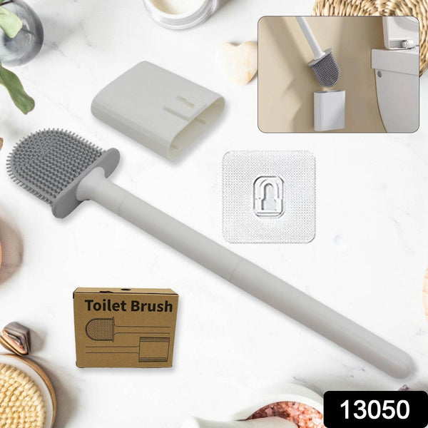 Portable Silicone Toilet Brush – Wall-Mounted, Anti-Drip Cleaner with Non-Slip Handle - dailyneed.life