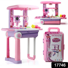 Big Beauty Set Suitcase On Wheel, The Ultimate Beauty Set On Wheels for Girls, Makeup Kit is Easy to Clean & Use, Portable Beauty Set with 25 Pieces for 3 Years BIS Approved. (Beauty Set Trolley) - dailyneed.life