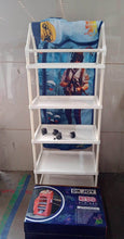 Multi Purpose Foldable Baby Wardrobe / Toy Box 5 Shelves Cartoon Printed - dailyneed.life