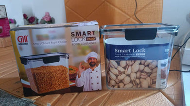 Food Storage Container Airtight Plastic Container with Easy Snap Lids (2500ml / 1 Pc) - dailyneed.life