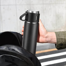 Stainless Steel Vacuum Flask Set with 3 Steel Cups Combo for Coffee Hot Drink and Cold Water Flask Ideal Gifting Travel Friendly Latest Flask Bottle. (500ml) - dailyneed.life