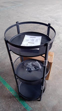 3-Layer Round Metal Mesh Utility Storage Trolley with Wheels - dailyneed.life