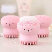 Facial Cleansing Brushes, Cute Octopus Shape Silicone Face Scrubber Massager Skincare Tool (1PC) - dailyneed.life