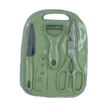 Plastic Chopping Board with Knife Set and Scissor And Wine Stainless Steel And Plastic Kitchen item Multipurpose cutting vegetables - dailyneed.life