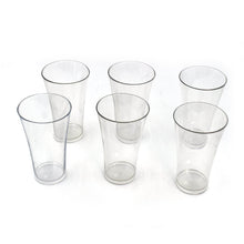 Plastic Drinking Glass Juice Glass Water Glass Set of 6 Transparent Glass - dailyneed.life
