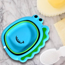 Frog Shape Foldable Baby Wash Basin, Space-Saving Lightweight Face Washing Tub (33×31cm / 1 Pc) - dailyneed.life