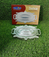 Plastic Peacock Dry Fruit Silver Finish Serving Tray - dailyneed.life