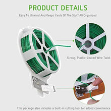 Plastic Twist Tie Wire Spool With Cutter For Garden Yard Plant 30m (Green) - dailyneed.life