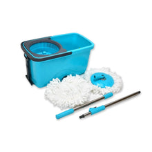 Quick Spin Mop Plastic spin, Bucket Floor Cleaning, Easy Wheels & Big Bucket, Floor Cleaning Mop with Bucket - dailyneed.life