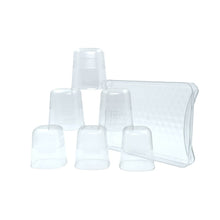 6pc Glasses Set With tray Stylish Transparent Water Glass / Juice Glass / Beer Glass / Wine Glass Plastic Glass Set - dailyneed.life