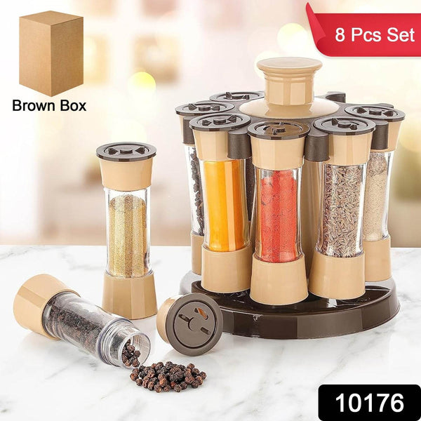360 Revolving Spice Rack for Kitchen and Dining Table, 8 Spice jars - dailyneed.life