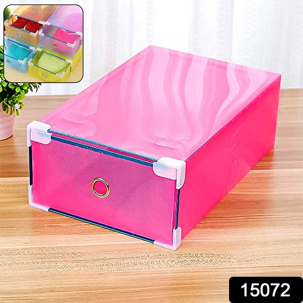Transparent Drawer Style Shoe Storage Box (1 Pc) - dailyneed.life