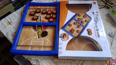 Fast Sling Basketball Puck Game Paced Table Desktop Battle Ice Hockey Game for Adults and Kids Parent-Child Winner Board Games Interactive Toy, Desktop Table Game - dailyneed.life