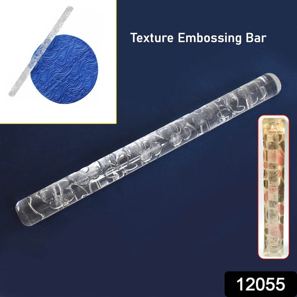 Textured Embossed Acrylic Rolling Pins Fondant Cake Decorating Tools (1 Pc) - dailyneed.life