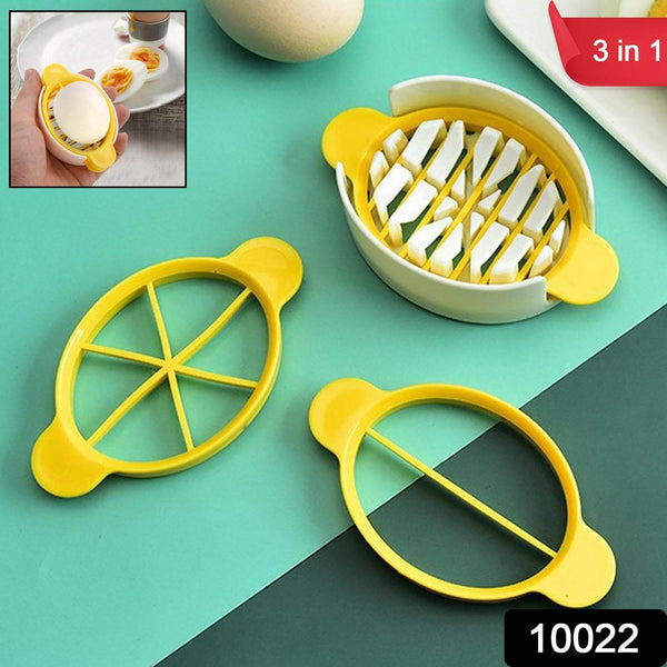 Egg Slicer, 3 in 1 Boiled Egg Slicer, Egg Slicer, Preserved Egg Slicer, Home Restaurant Kitchen Tool (1 Pc) - dailyneed.life