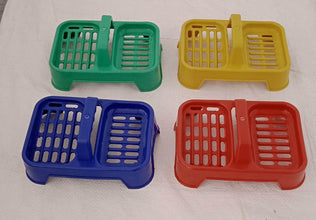 2in1 Plastic Soap Case, Dual Section Soap Holder for Bathroom or Kitchen Sink ,Sabudani(1 Pc / Multicolor) - dailyneed.life