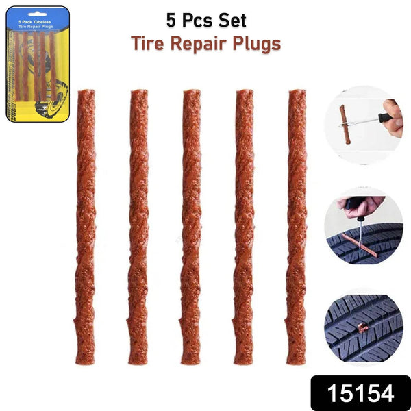 Tyre Repair Brown Emergency Puncture Seal Strips (5 Pcs Set) - dailyneed.life
