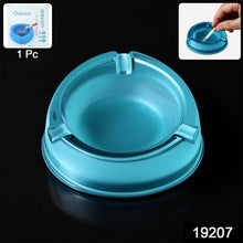 Oblivion Heavy-Duty Transparent Plastic Ashtray with Triple Rest Slots – Anti-Slip Base (1 Pc) - dailyneed.life