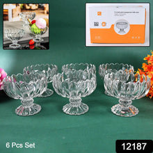 Glass Ice Cream Bowls Glass Dessert Cups for Sundae (6 pcs / 120ml) - dailyneed.life