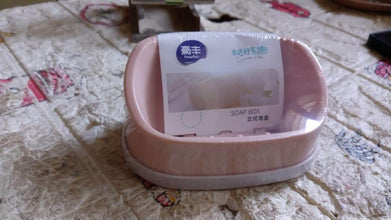 Soap Container, Soap Box Household Kitchen and Bathroom Can Use PP Material Drain Box Double Soap Dish, for Bathroom Shower Home Outdoor Camping ,Sabudani (1 Pc) - dailyneed.life