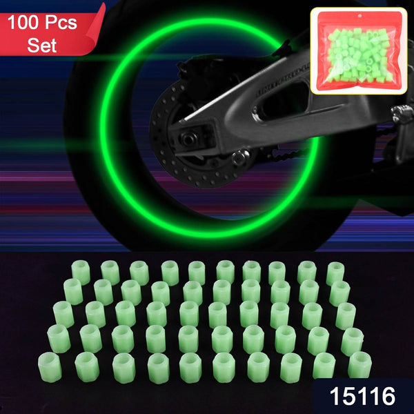 Tyre Valve Caps Luminous Glow Car Tire Valve Cap Covers vaal cap (100 Pcs Set) - dailyneed.life