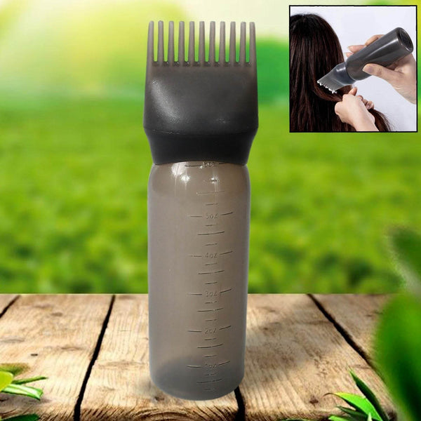 Comb Applicator Bottle, Hair Oil Applicator Bottle for Hair Dye Bottle Applicator Brush with Graduated Scale, Professional Brush Applicator Comb Hairdressing Coloring Styling Tool (1 Pc), Hair accessories - dailyneed.life