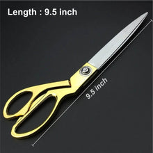 Stainless Steel Tailoring Scissor Sharp Cloth Cutting for Professionals (9.5inch) (Golden) - dailyneed.life
