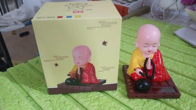 Solar Powered Sitting Buddha Statue, Moving Head and Hand (1 Pc / Big) - dailyneed.life