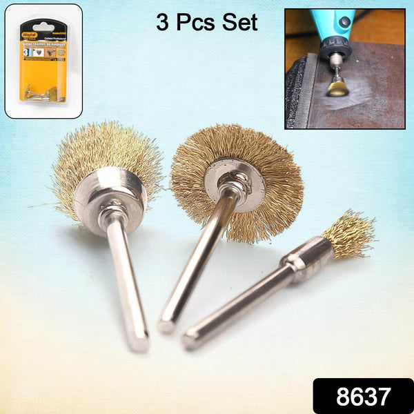 Brass Wire Wheels, 3 Pcs Brass Wire Wheels, Rust Removal Tool - dailyneed.life