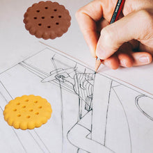 Biscuit-Shaped Erasers | Fun Rubber Stationery for Kids | Creative Birthday Gift Toy (6 Pcs Set) - dailyneed.life