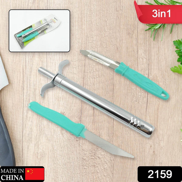 3-in-1 Kitchen Combo: Lighter, Stainless Steel Knife & Peeler - dailyneed.life